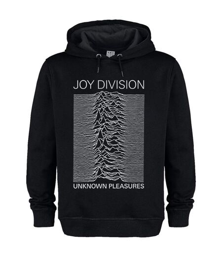 Sweat à capuche unknown pleasures adulte noir Amplified