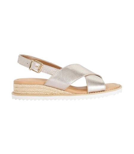 Sandales Lemesos Femme Jaune Or Dune London