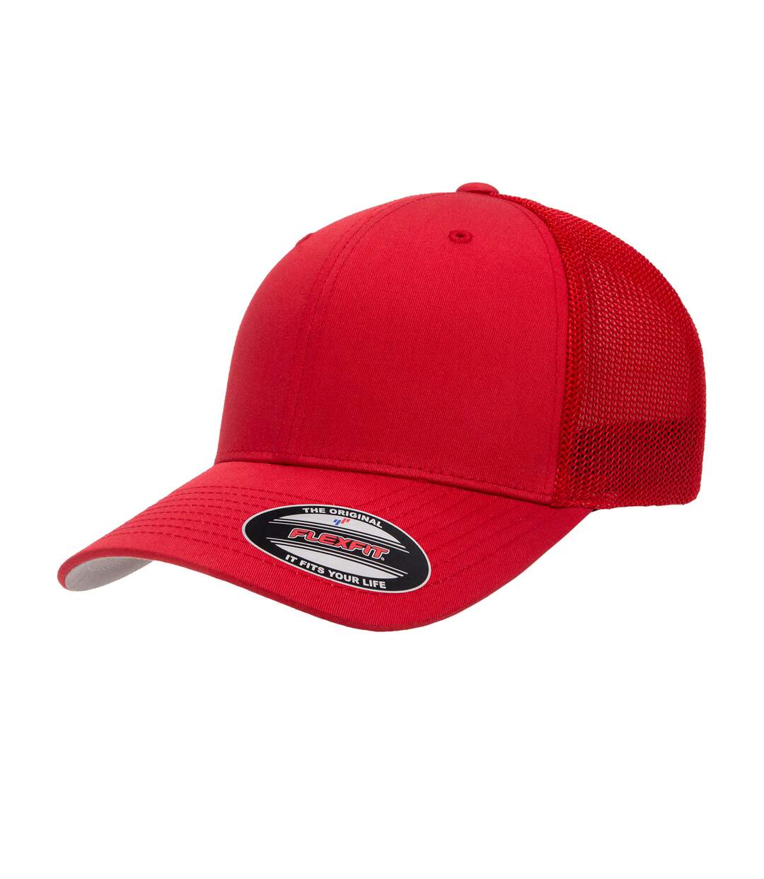 Casquette Trucker Flexfit Adulte Rouge Yupoong-3