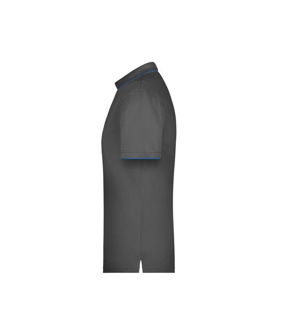 Polo Motif/style Rayures Contrastées Homme Graphite Turquoise Pâle James And Nicholson-4