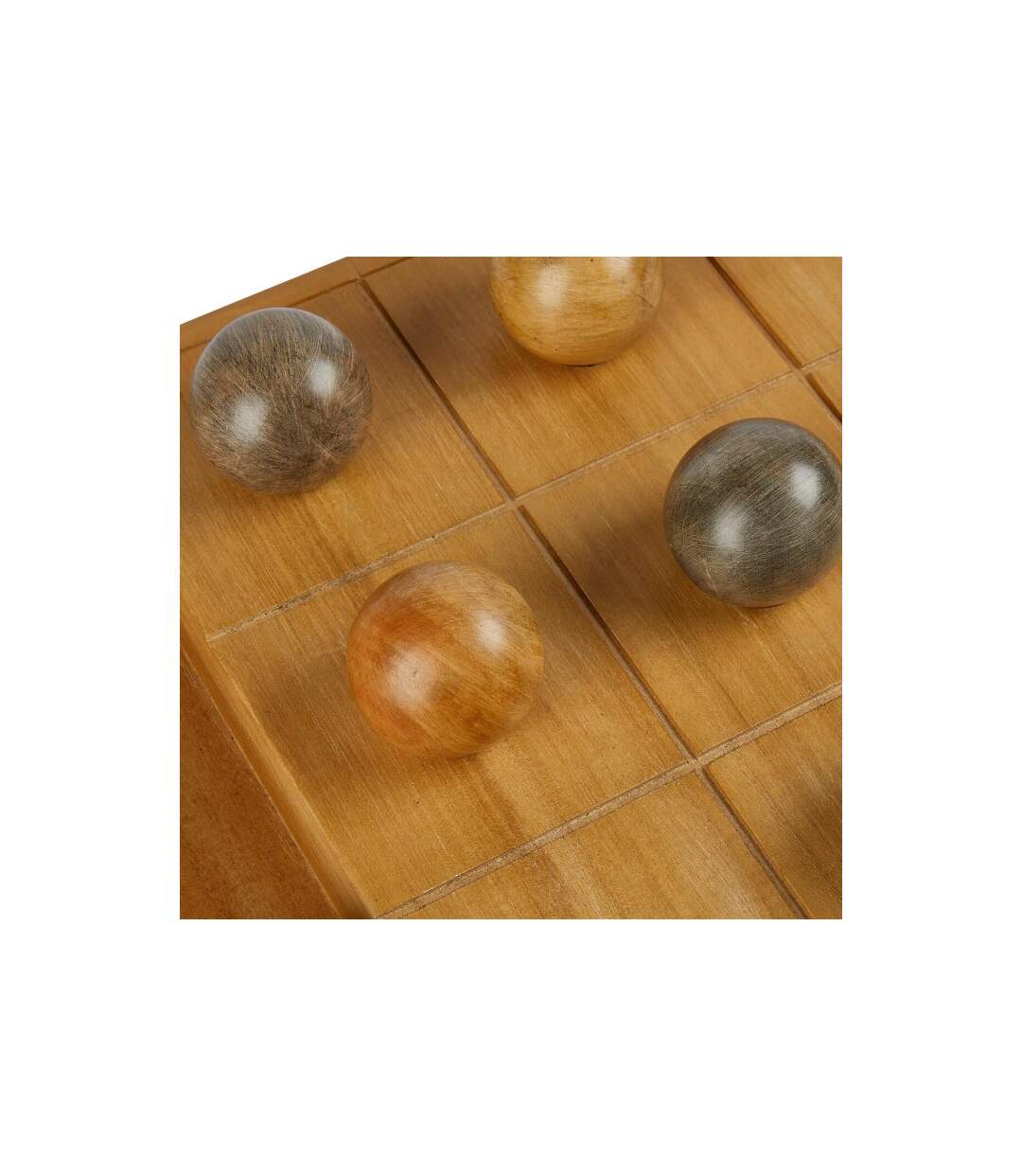 Jeu de Morpion Déco en Bois Jehan 40cm Naturel-4