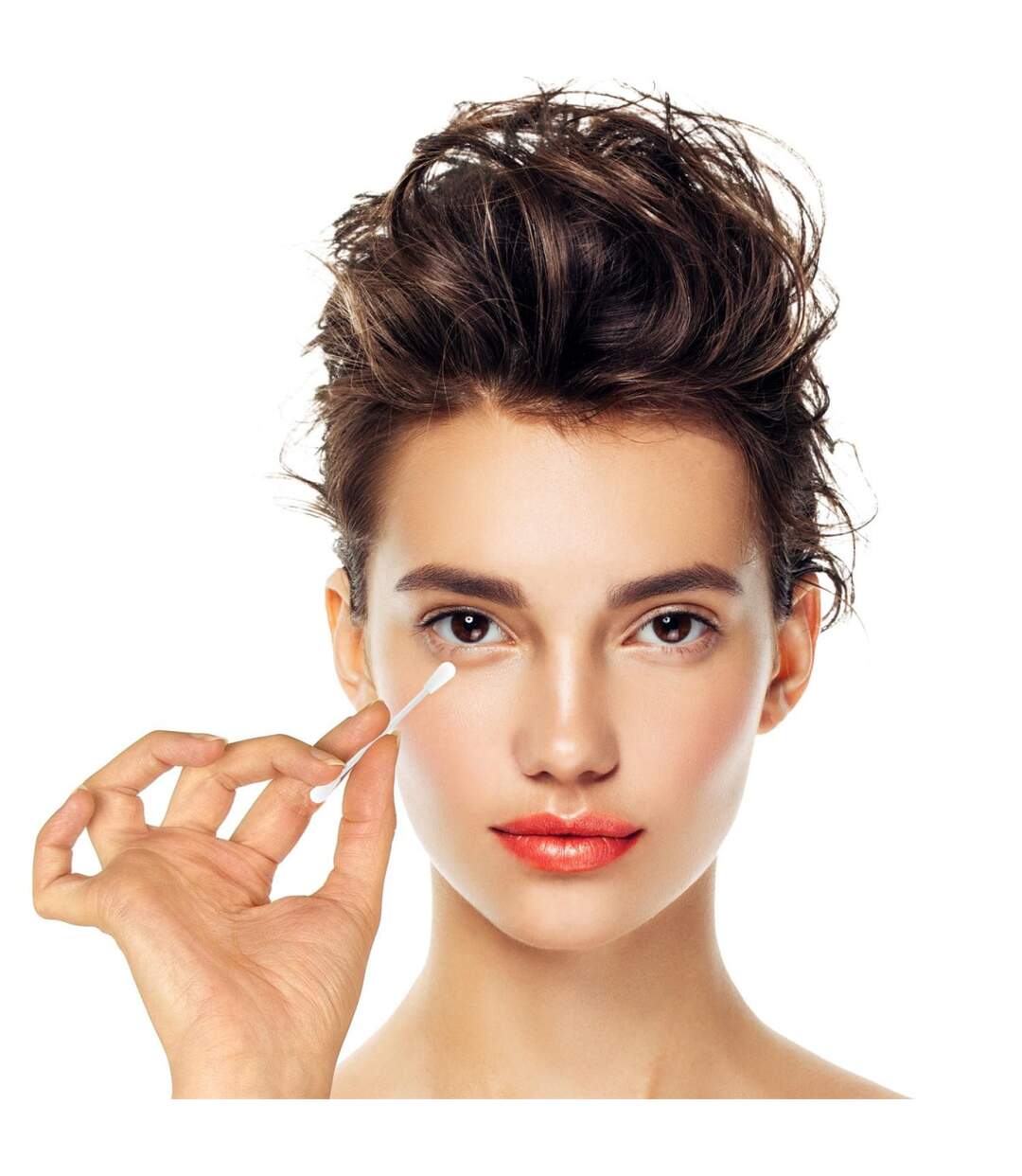 Lot de 2 Bâtonnets Silicone Maquillage 7cm Blanc-3