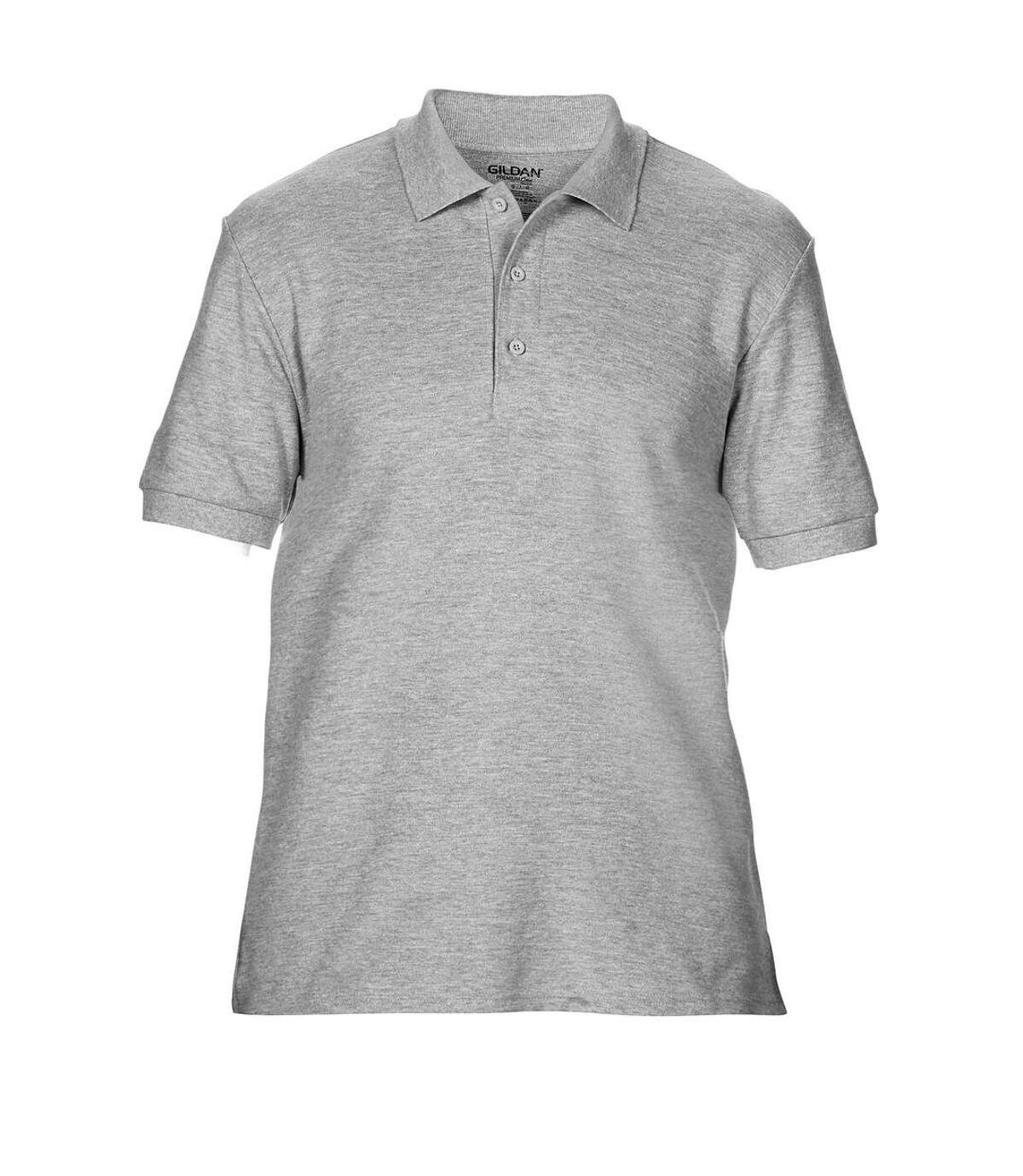 Gildan Mens Premium Cotton Sport Double Pique Polo Shirt (Sport Grey (RS)) - UTBC3194