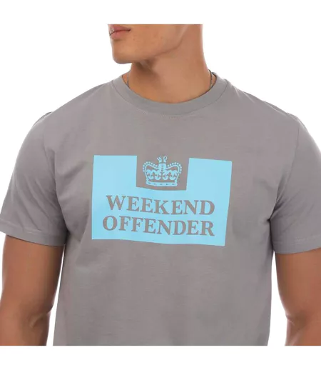 T-shirt Mcmoney Homme Gris Weekend Offender