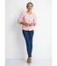 Veste courte sans col tissu effet tweed-4
