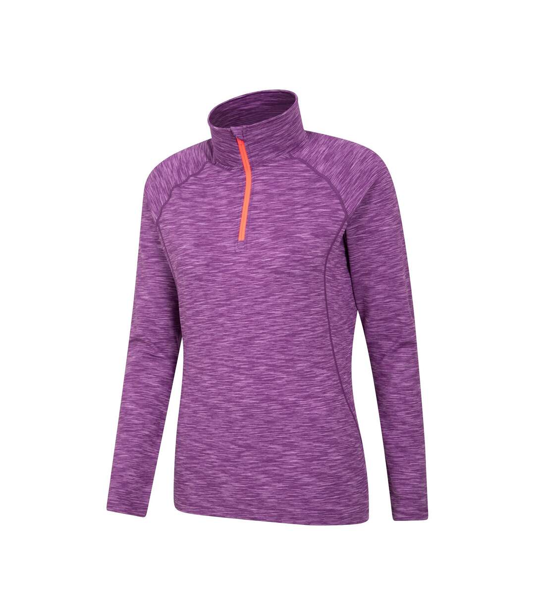 Womens/ladies Bend & Stretch Half Zip Midlayer Berry Mountain Warehouse-4
