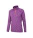 Womens/ladies Bend & Stretch Half Zip Midlayer Berry Mountain Warehouse-4
