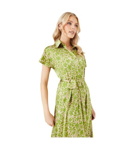 Robe chemisier mi-longue femme vert Principles