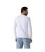 T-shirt Manches Longues Homme Blanc Guess-3