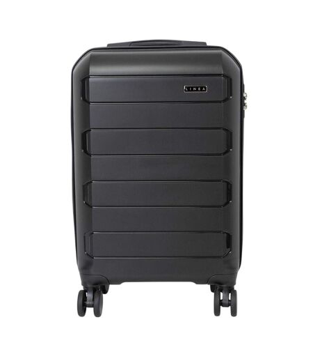 Turin Travel Suitcase Set 26in X 47.5cm Black Linea