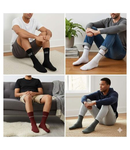 OZABI Chaussettes Homme Message Humoristiques Pack de 4 Paires