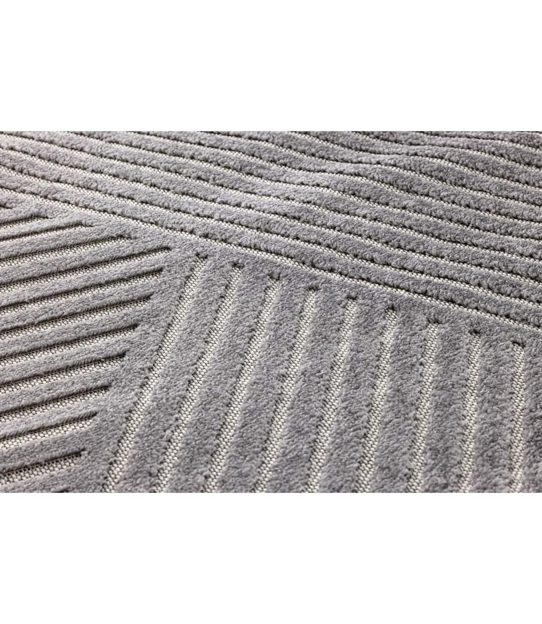 Tapis Déco Aron Solar 240x340cm Gris-3