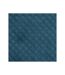 Pouf & Coffre de Rangement Velours 76cm Bleu