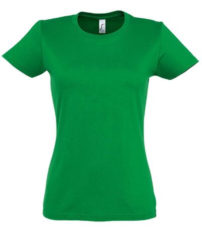 T-shirt manches courtes - Femme - 11502 - vert prairie