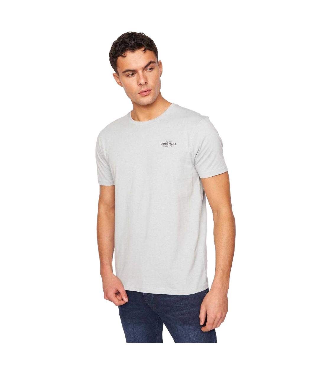 Pack Of 5  Mens Bailtee Logo Cotton T-shirt  Multicoloured Crosshatch-2