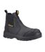 Mens Striver Xl Grain Leather Safety Boots Black Yellow Caterpillar-1