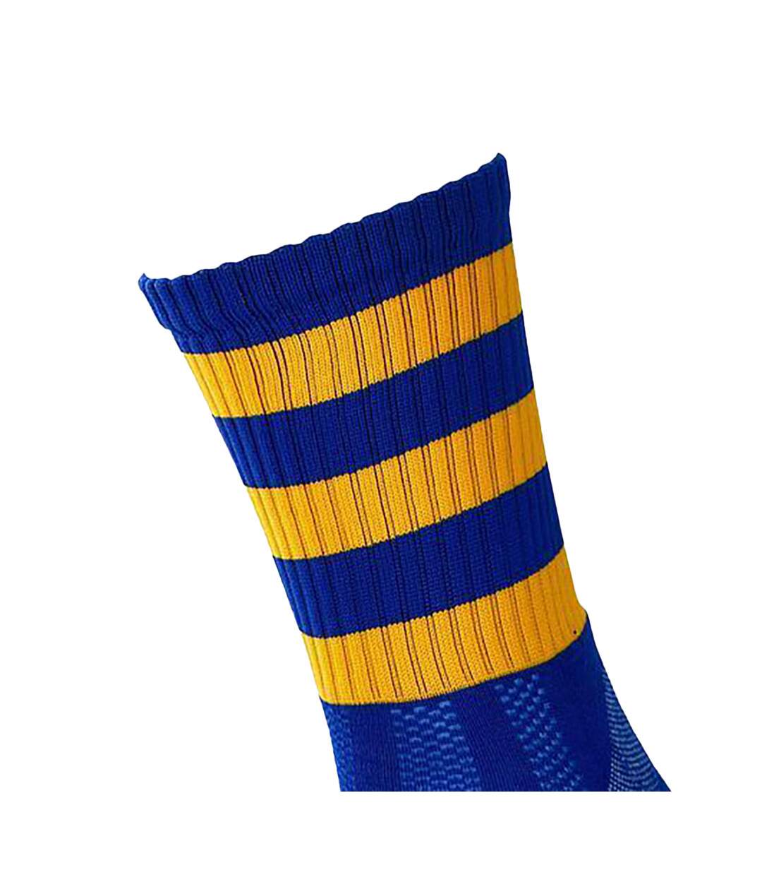 Chaussettes de football pro adulte bleu roi / ambre Precision