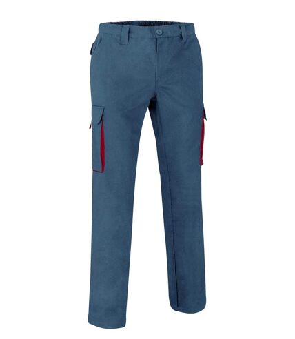 Pantalon de travail homme - THUNDER - grey et rouge
