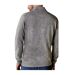 Mens Lambswool Zip Neck Jumper Grey Marl WoolOvers-2