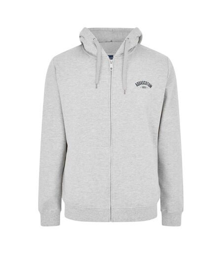 Veste À Capuche Homme Gris Chiné Aquascutum