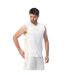 T-shirt Sans Manches Dunkey Homme Blanc Jaune Huari-1