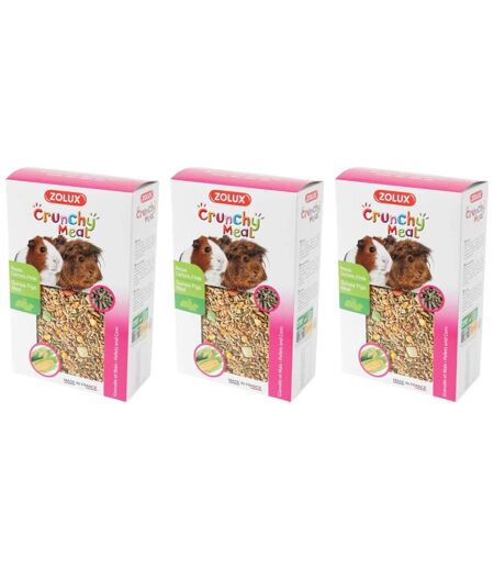 Aliment pour cochons d'Inde Crunchy meal 800 gr (Lot de 3)