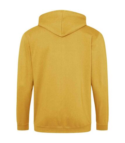 Mens full zip hoodie mustard Awdis