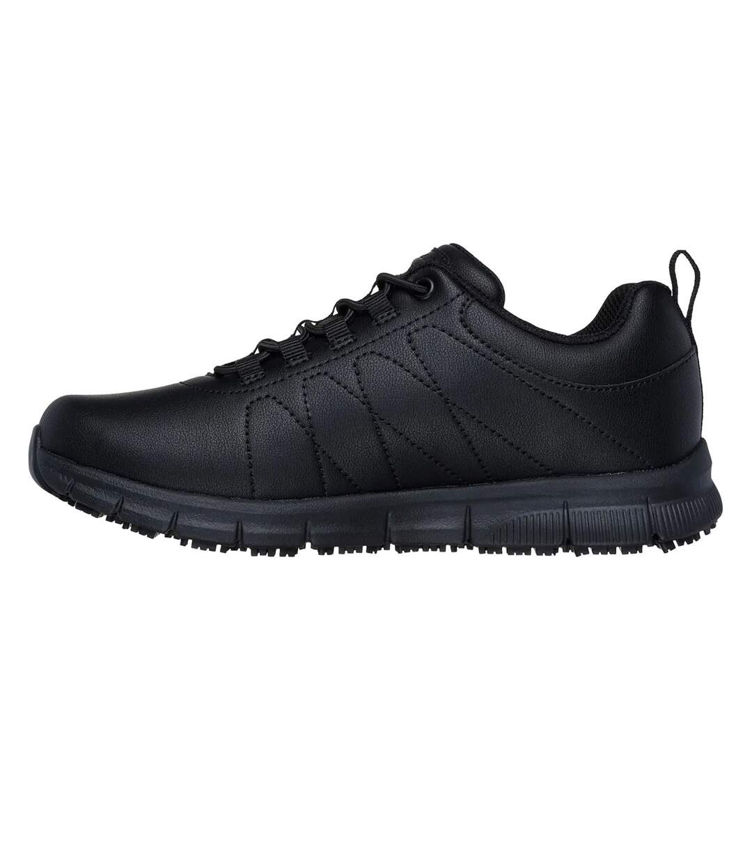 Womens/ladies Nampa Beja Occupational Shoes Black Skechers-2
