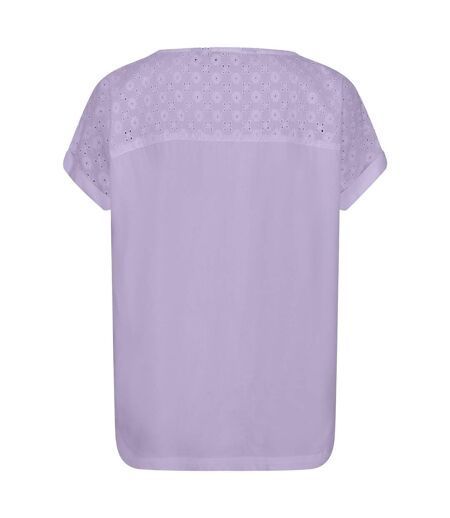 Regatta Womens/Ladies Jaida Cotton T-Shirt (Pastel Lilac) - UTRG7262