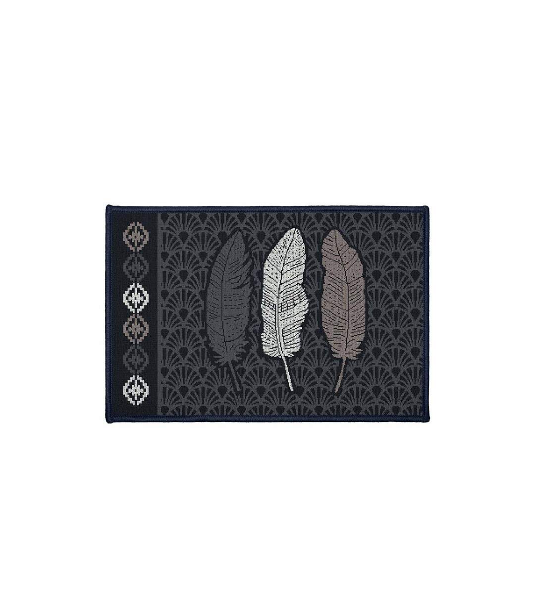 Tapis Déco Rectangle Eternity 40x60cm Noir