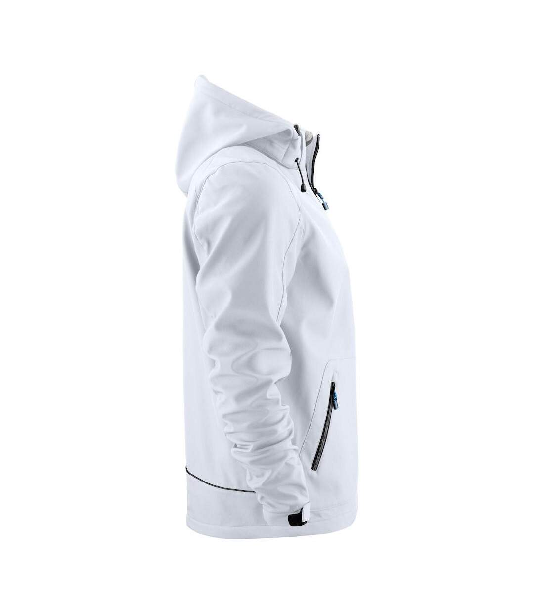 Veste Softshell Karting Homme Blanc Printer-4