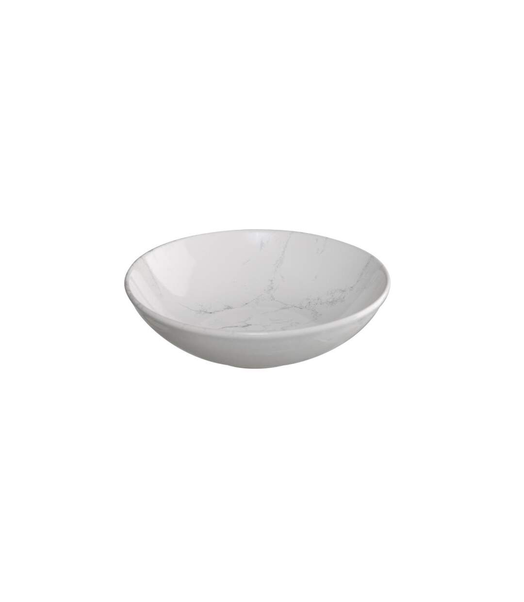 Lot de 6 Assiettes Creuses Geom 20cm Blanc-2