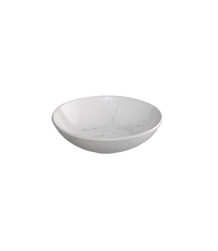 Lot de 6 Assiettes Creuses Geom 20cm Blanc
