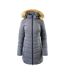 Manteau Motif/style Matelassé Gveni Femme Graphite Hi-Tec-1