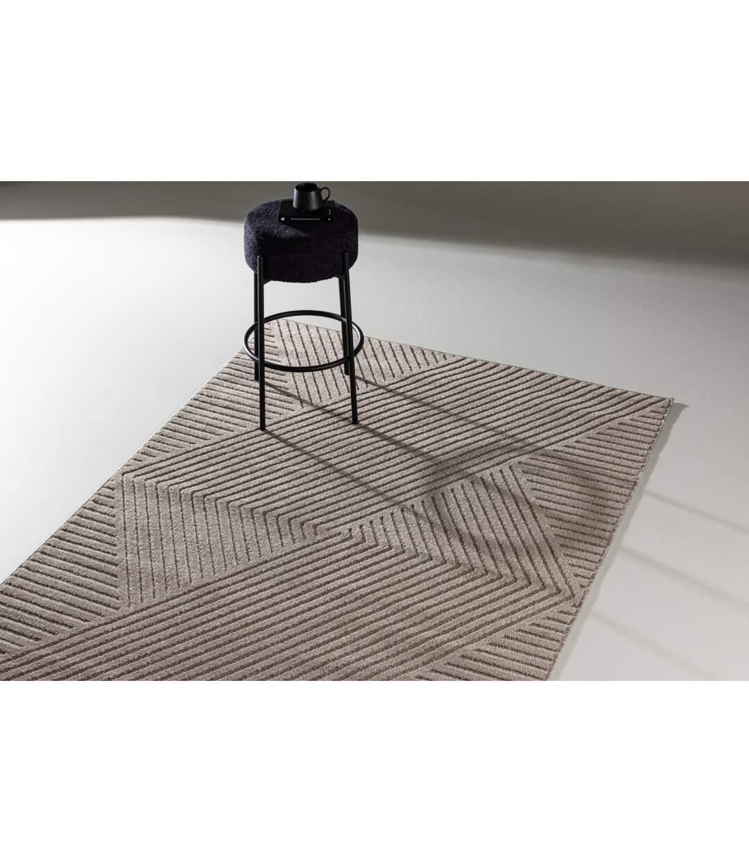 Tapis Déco Aron Solar 160x230cm Marron-4