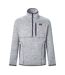 Haut Polaire À Col Montant Zippé Et Poche Sur Poitrine Barlee Homme Gris Pâle Regatta-2