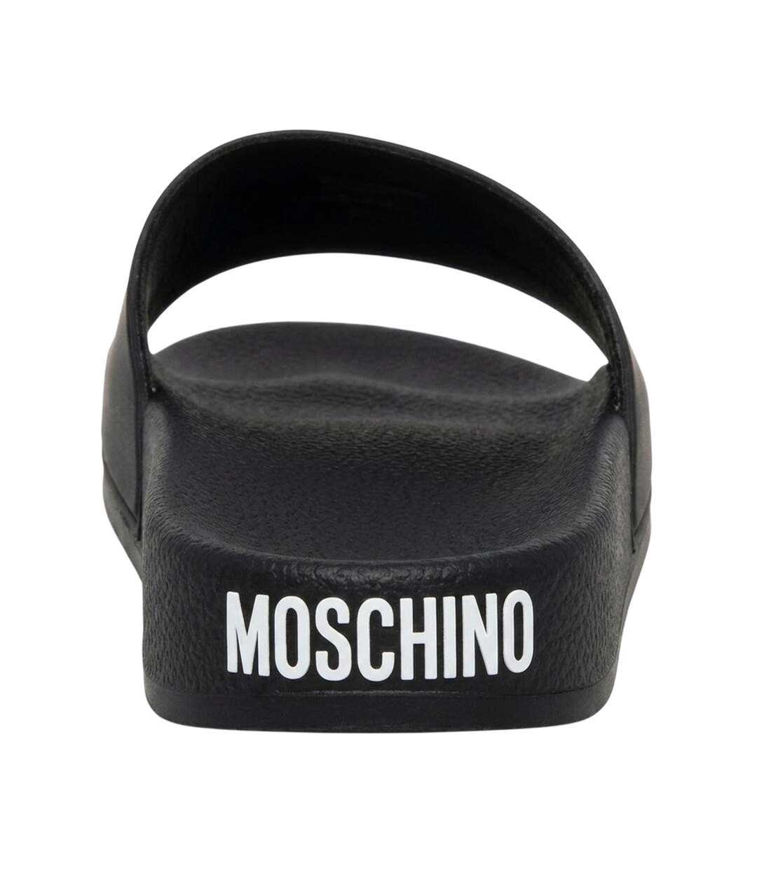 Claquettes Motif/style En Relief Adulte Noir Love Moschino-2