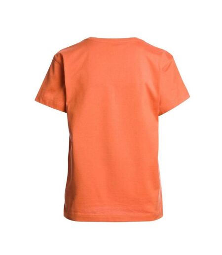 Womens/ladies Logo T-shirt Canyon Orange Parajumpers