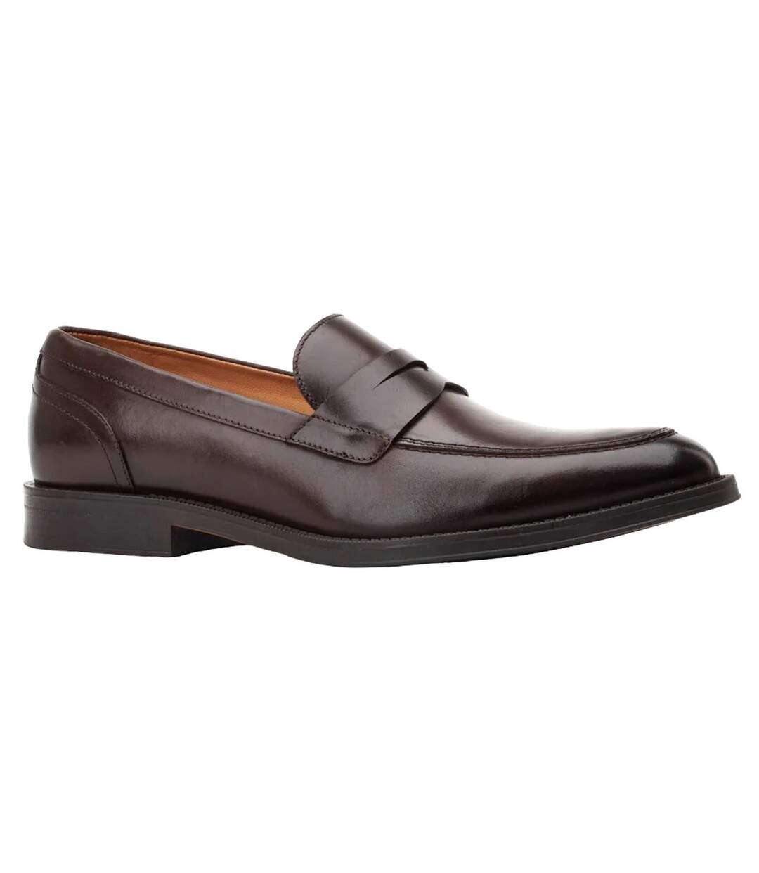 Mocassins kennedy homme marron foncé Base London-1