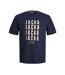 T-shirt Marine Homme Jack & Jones Delvin - L