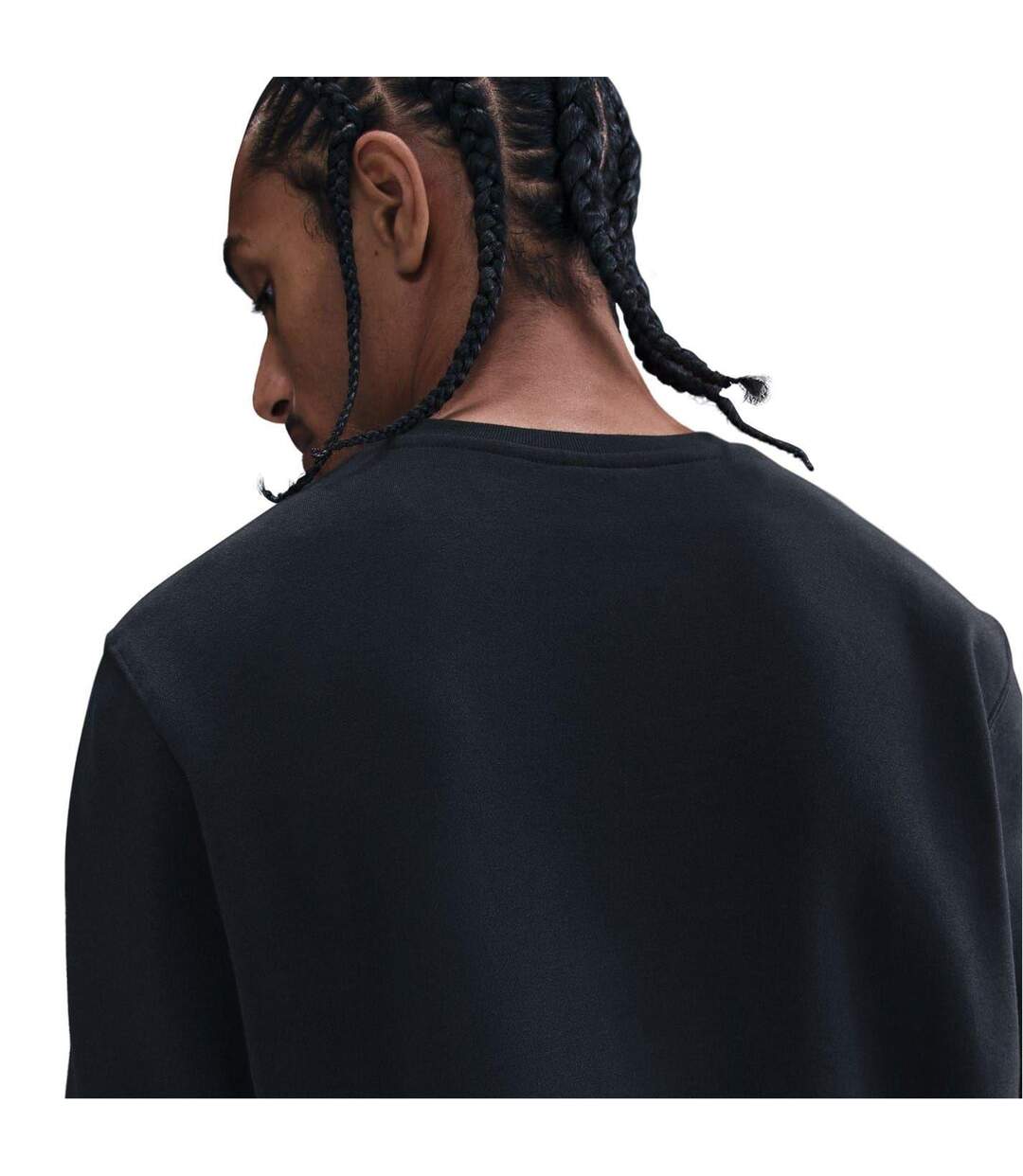 Mens Sportswear Club Jersey Regular Long-sleeved Sweatshirt Black Gold Nike-4