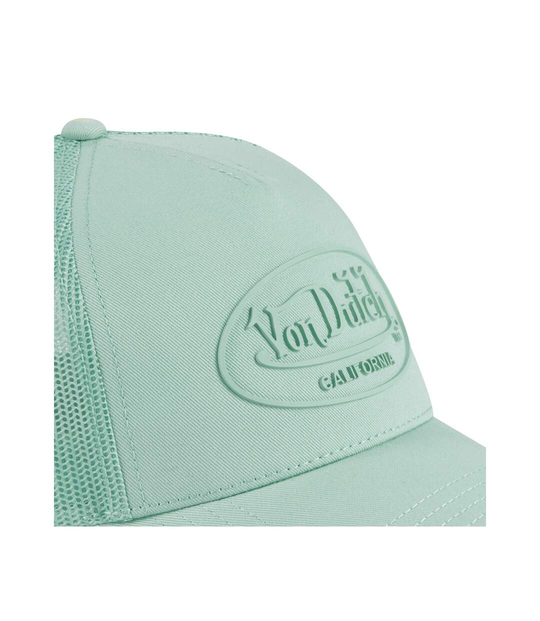 Casquette baseball avec filet en sergé de coton et patch Rubber Logo Vondutch-3