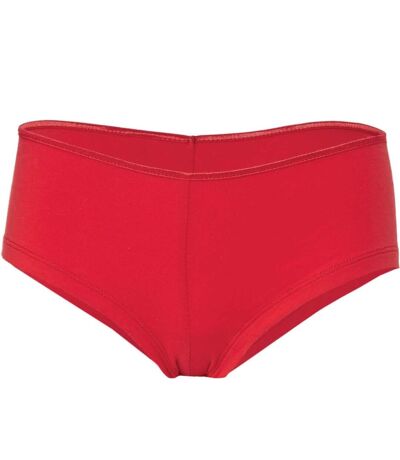 Shorty boxer femme taille basse - 491 - rouge