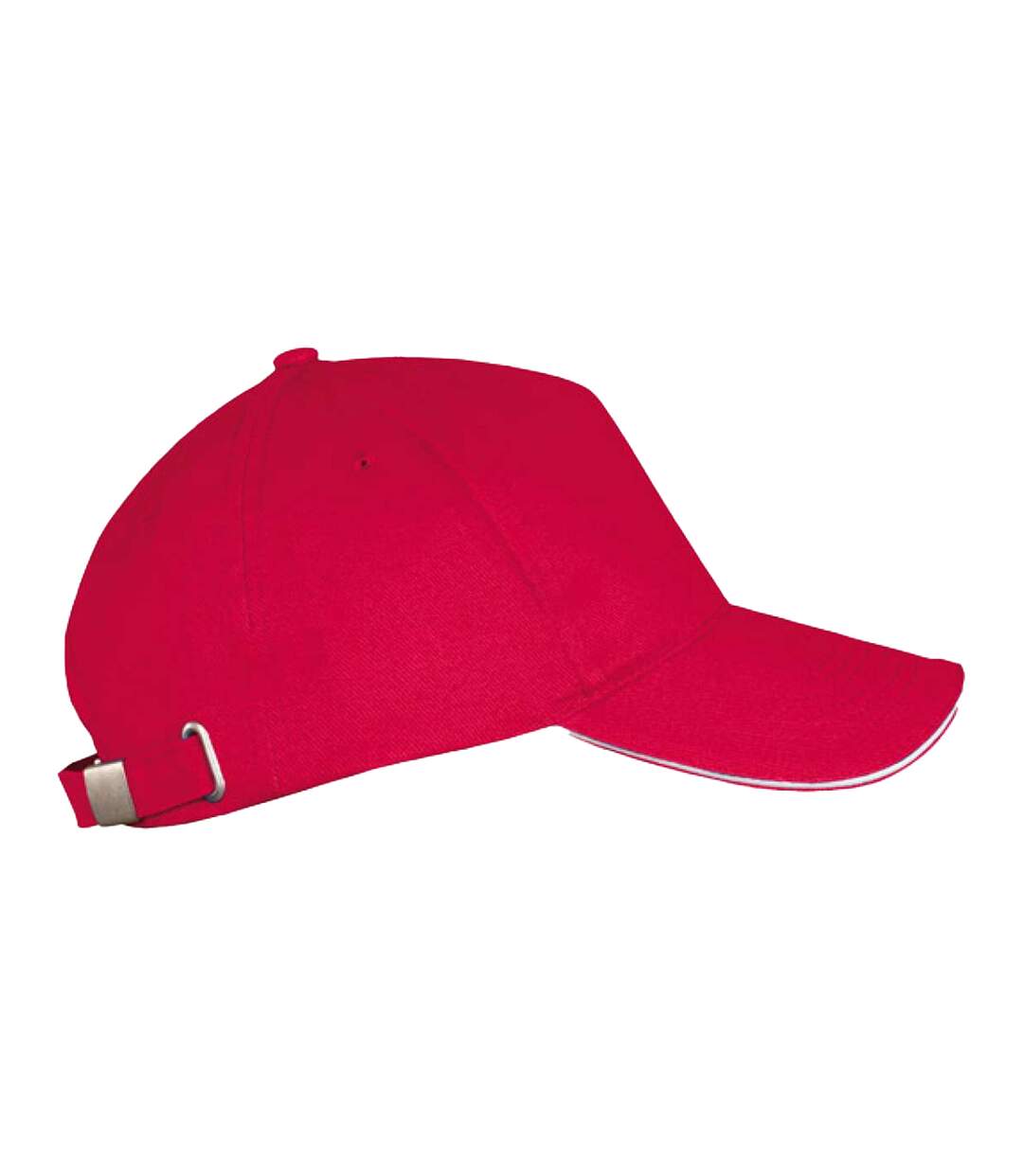 Casquette De Baseball Long Beach Rouge Blanc SOLS-3