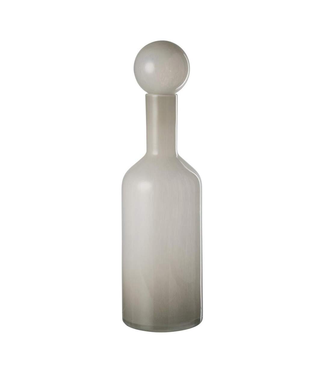 Vase Bouteille Bouchon en Verre Doyle 46cm Gris-1