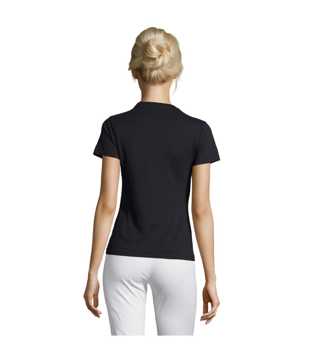 T-shirt Regent Femme Bleu Marine SOLS-2