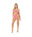 Womens/ladies Tie Detail Bandeau Two-piece Swimsuit Multicoloured Be You-1