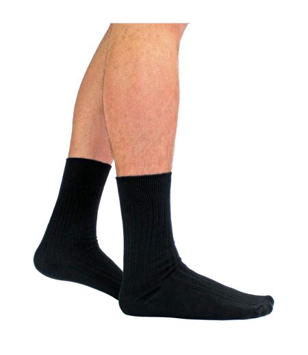 24 Pairs Multipack Mens Ultimate Comfort 100% Cotton Socks