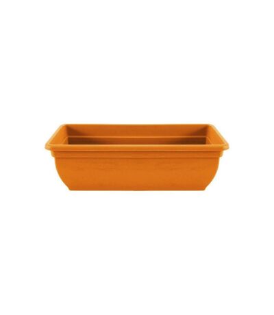 Rectangular trough planter 16cm x 21.5cm x 46cm terracotta Winchester