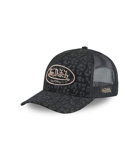 Casquette baseball avec filet all over imitation fourrure Léopard Vondutch